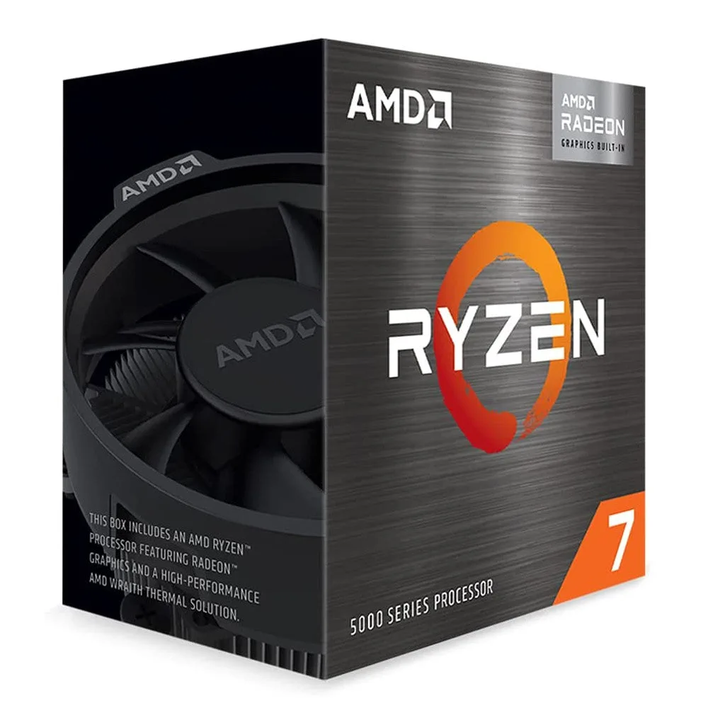 AMD Ryzen 7 5700G | 8-Core 3.8GHz AM4 Radeon iGPU CPU w/ Cooler | 100-100000263BOX