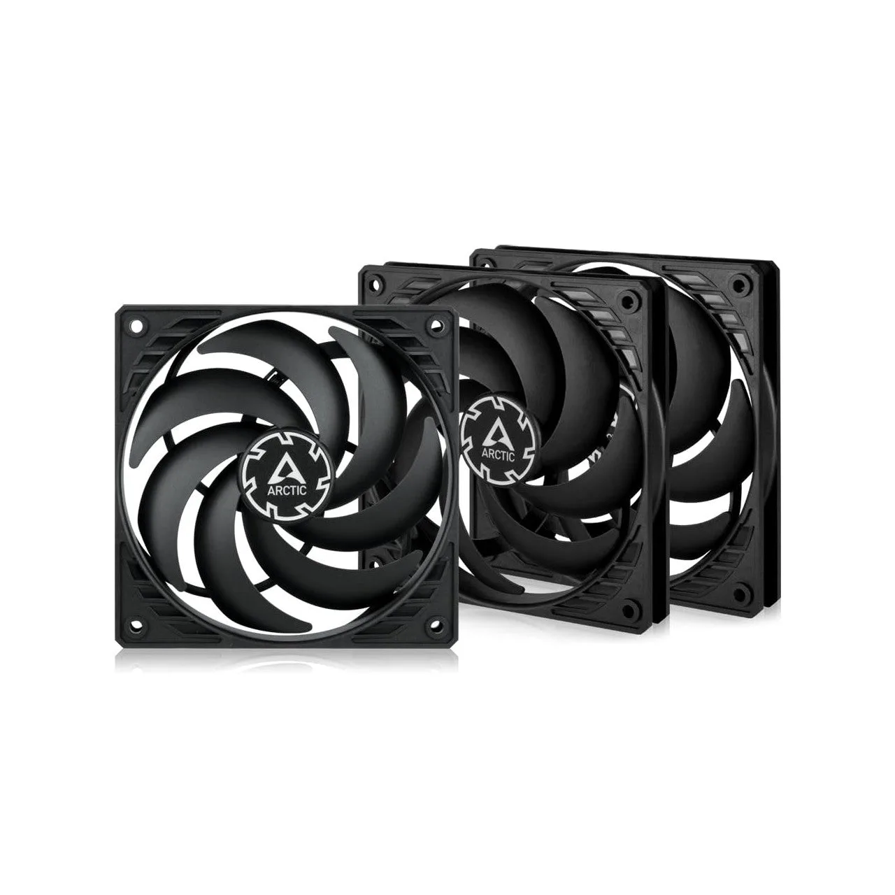 ARCTIC P12 Slim PWM PST | 120mm Low-Profile Fan | 2100 RPM | 4-Pin - 3 Fans