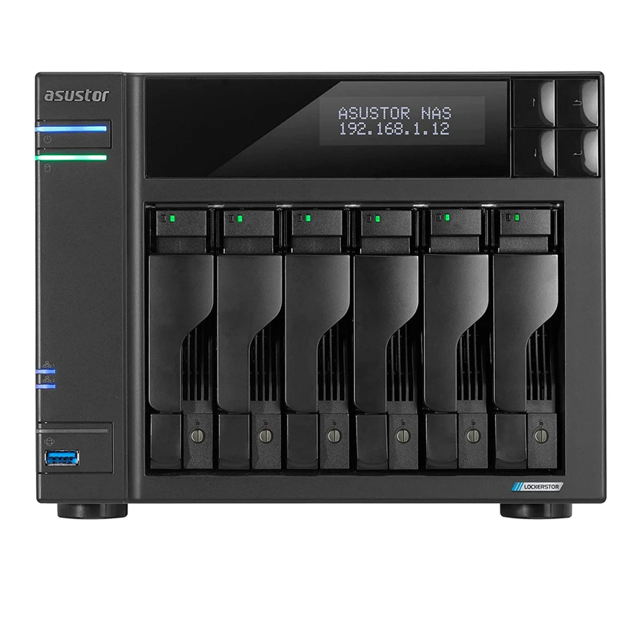 Asustor LOCKERSTOR 6 Gen 2 AS6706T - 6-Bay High-Performance NAS - NO SSD