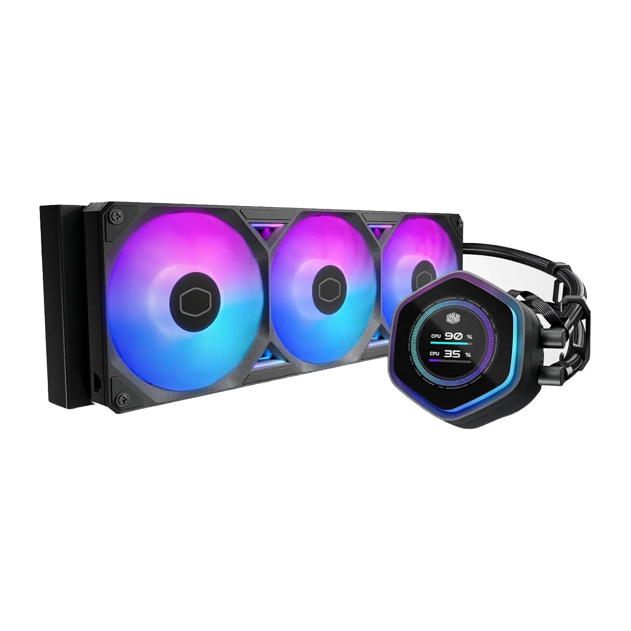 Cooler Master Atmos II 360 AIO Liquid Cooler | LCD | ARGB | LGA1700 - Black