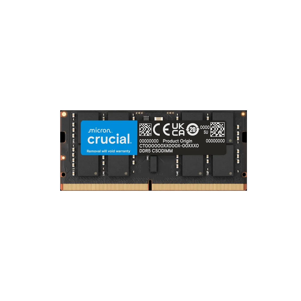 Crucial 16GB DDR5-6400 CSODIMM Laptop Memory | 262-pin | AI PC Ready | CT16G64C52CS5