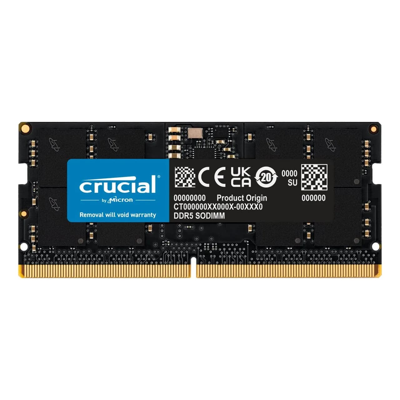 Crucial 32GB DDR5 5600 SODIMM Laptop Memory - CT32G56C46S5