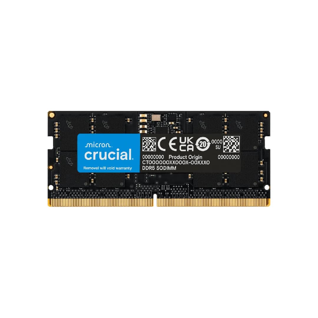 Crucial 32GB DDR5 SODIMM 4800MHz CL40 | CT32G48C40S5