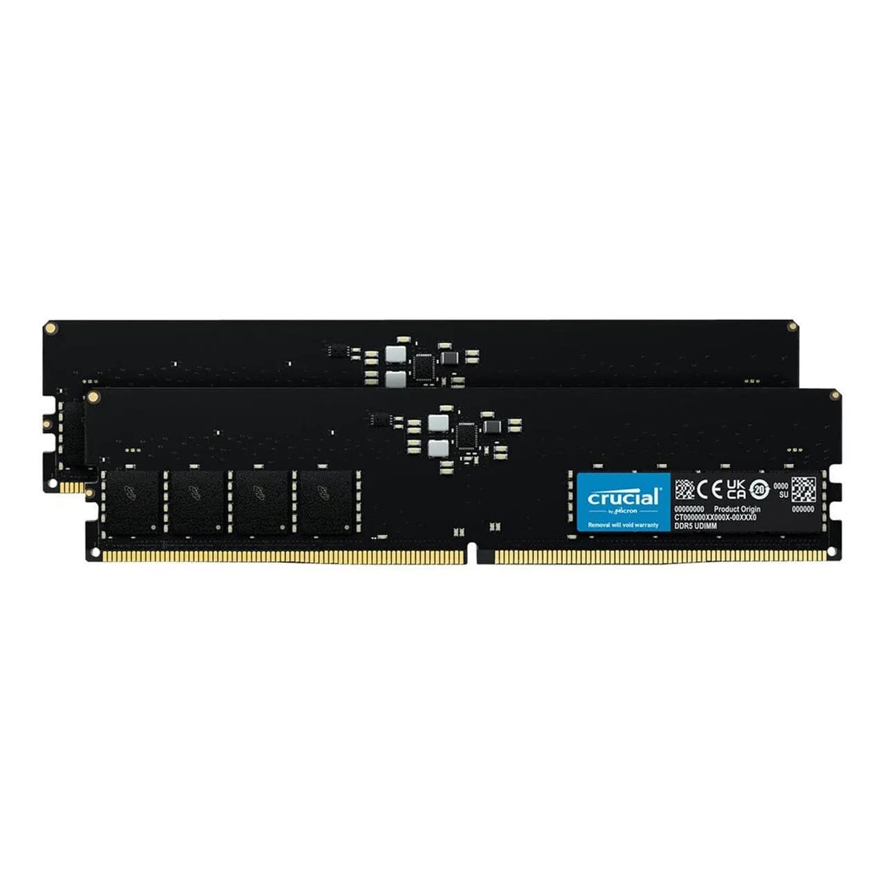 Crucial 64GB Kit (32GBx2) DDR5 5600 UDIMM Desktop Memory - CT2K32G56C46U5