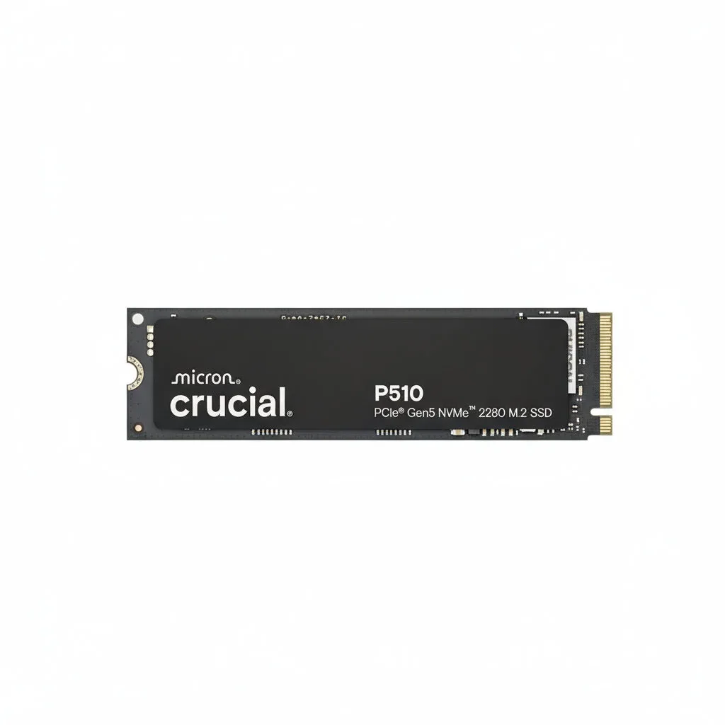 Crucial P510 1TB PCIe Gen5 NVMe M.2 SSD | 11,000MB/s | CT1000P510SSD8