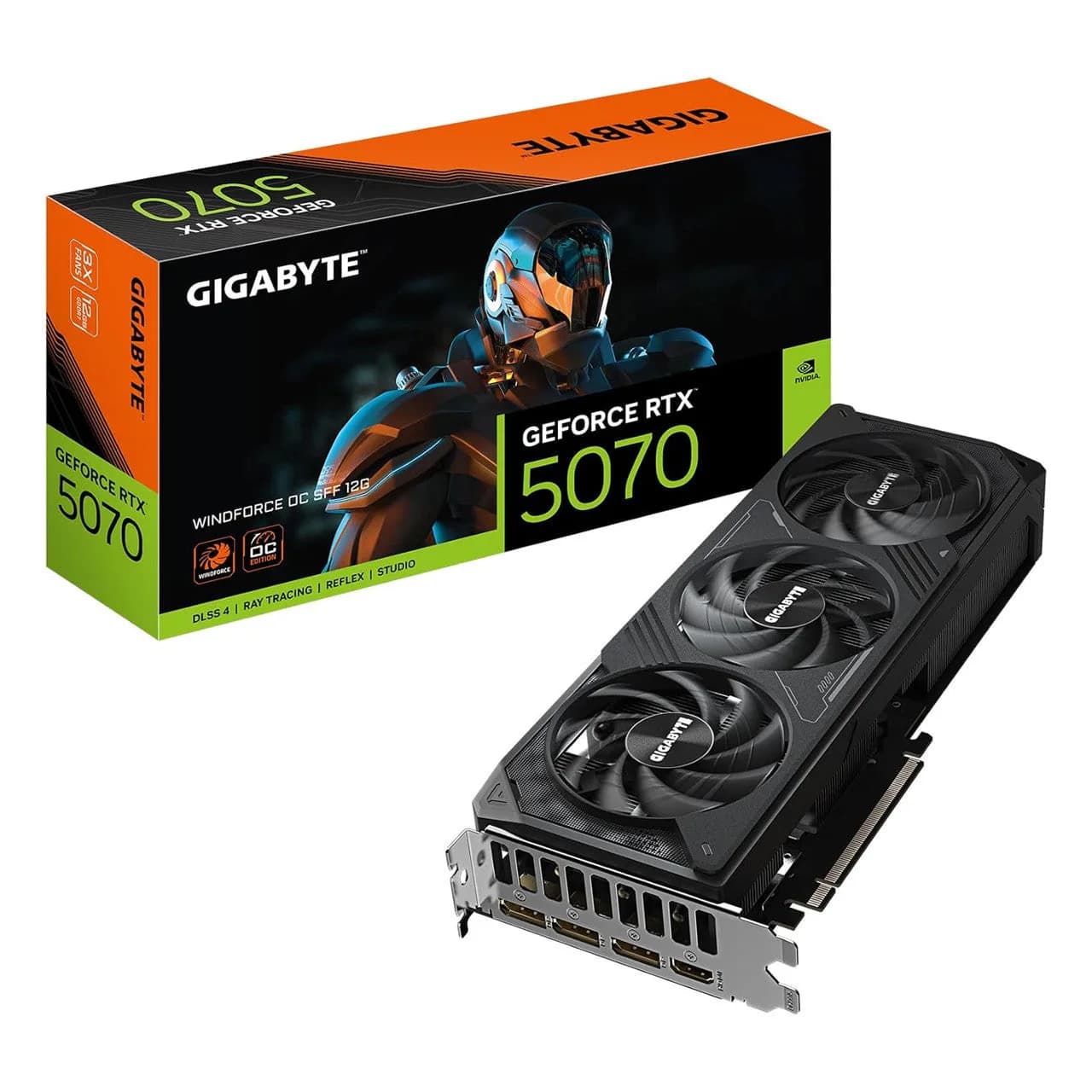 Gigabyte RTX 5070 WINDFORCE OC SFF | 12GB GDDR7 | GV-N5070WF3OC-12GD