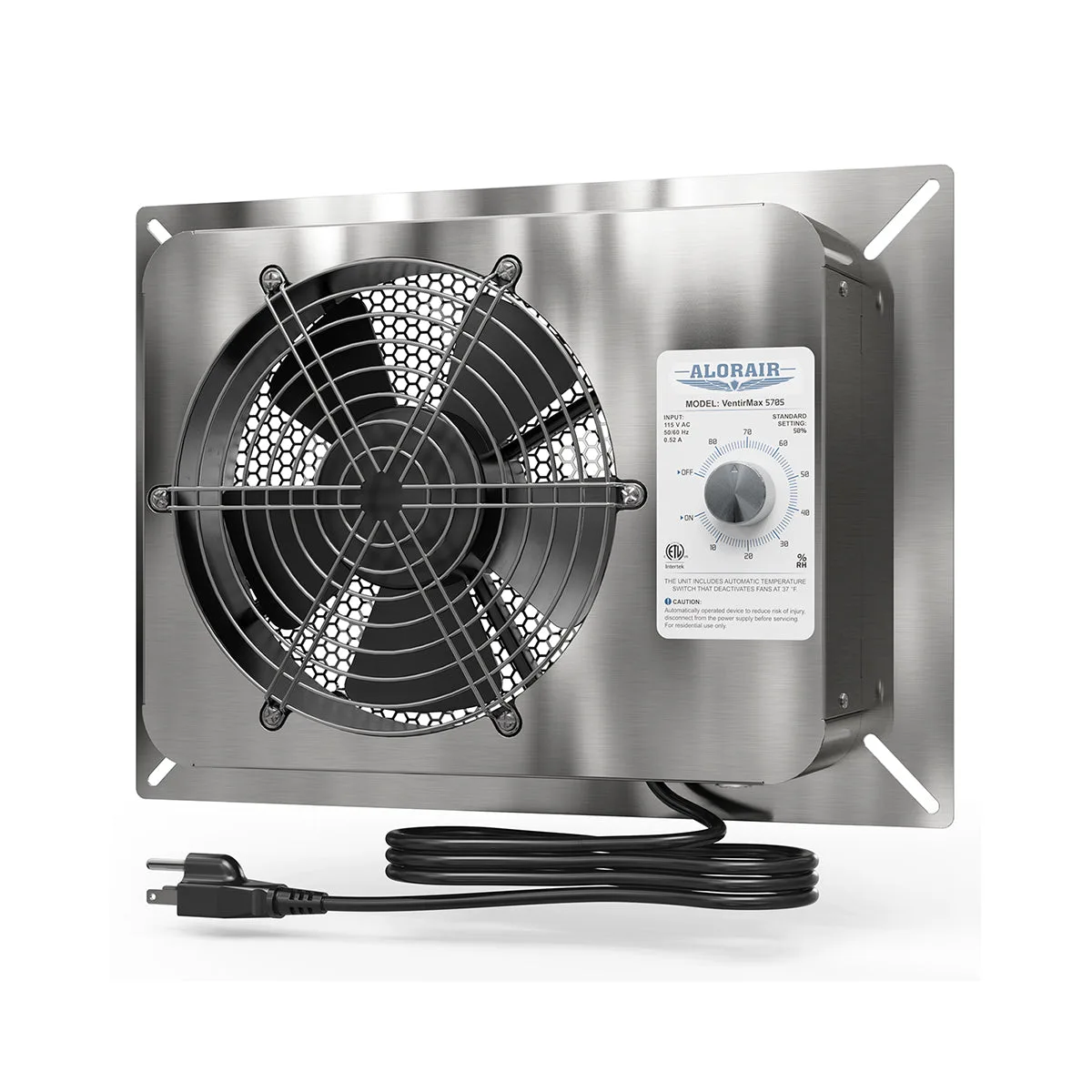 AlorAir 570CFM Stainless Steel Crawl Space Fan | VentirMax 570S