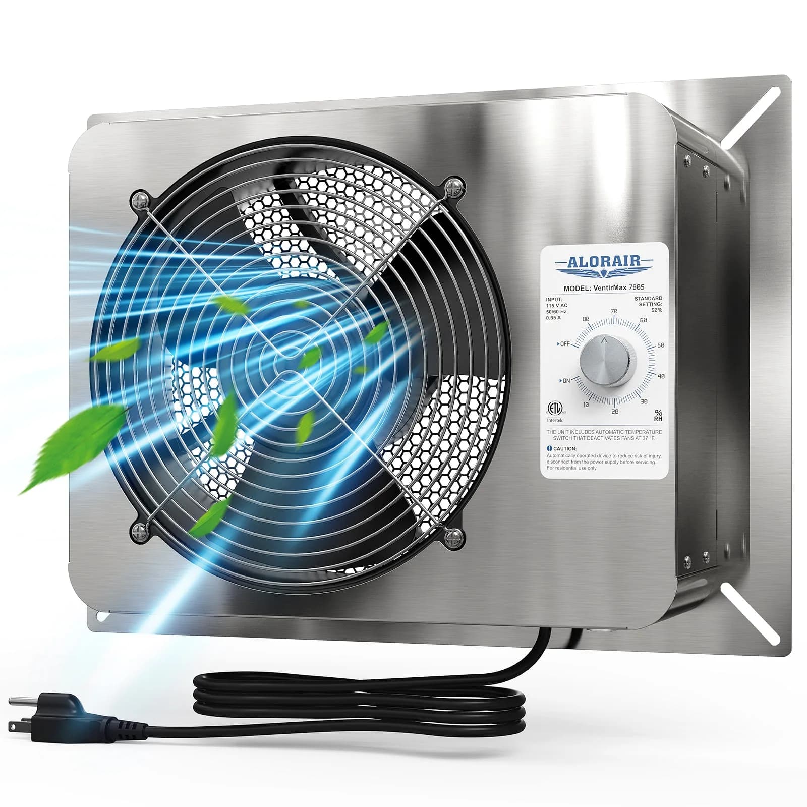 AlorAir 780CFM Stainless Steel Crawl Space Fan | VentirMax 780S
