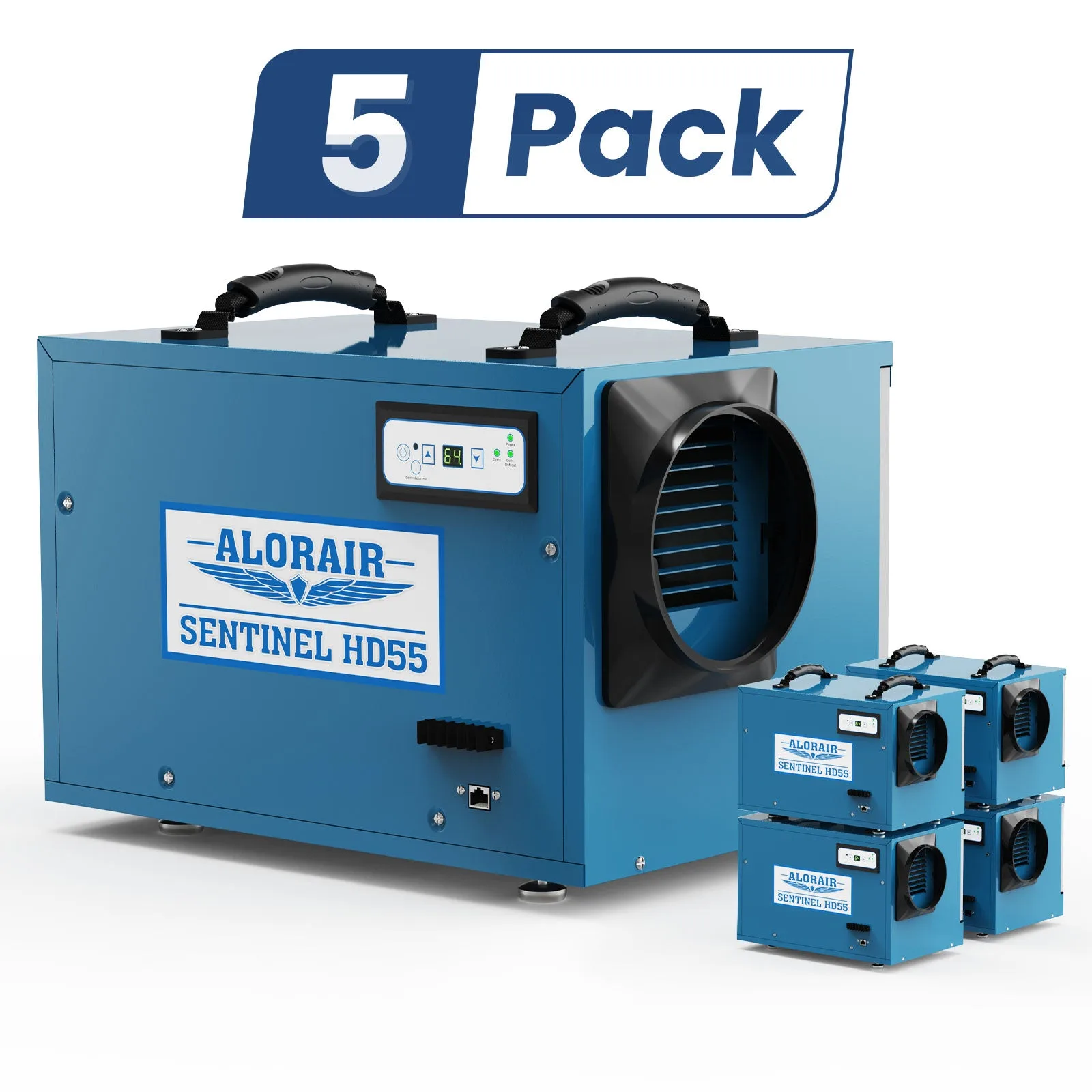 AlorAir Wholesale Packs Sentinel HD55 (Blue) Dehumidifier (pack of 5/30/60) - 5Pack