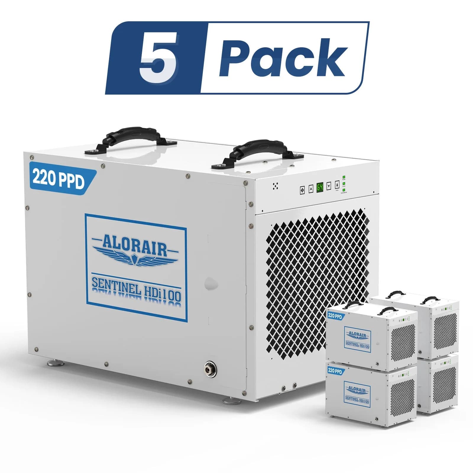 AlorAir Wholesale Packs Sentinel HDi100 Dehumidifier (pack of 5/30/60) - 5Pack