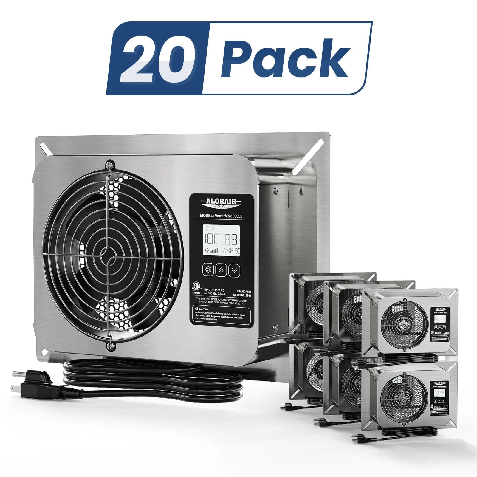 AlorAir Wholesale Packs VentirMax 300SD Ventilator Fan (pack of 8/20/30) - 20Pack