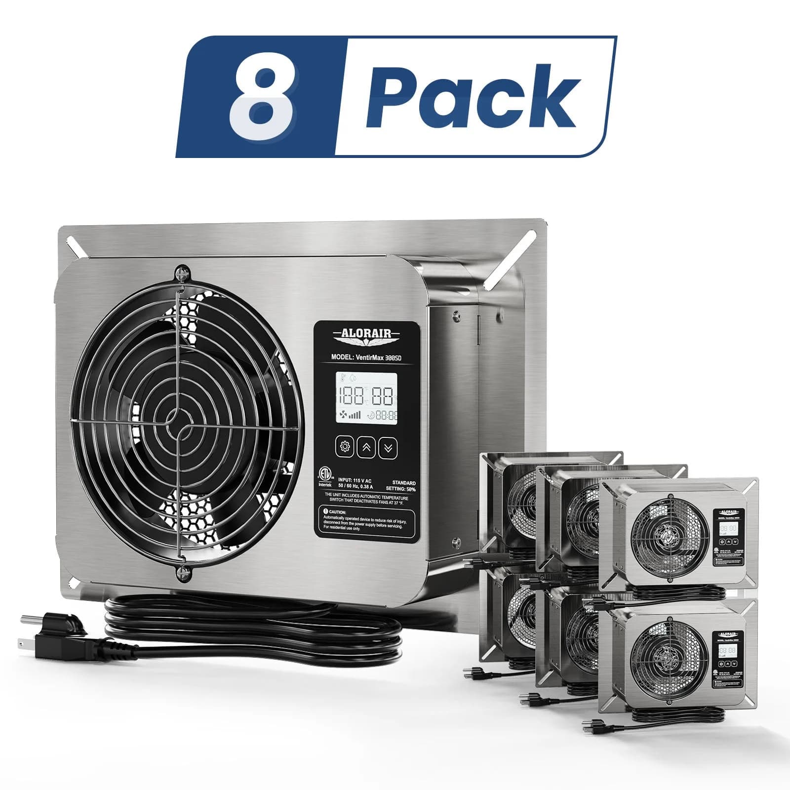 AlorAir Wholesale Packs VentirMax 300SD Ventilator Fan (pack of 8/20/30) - 8Pack