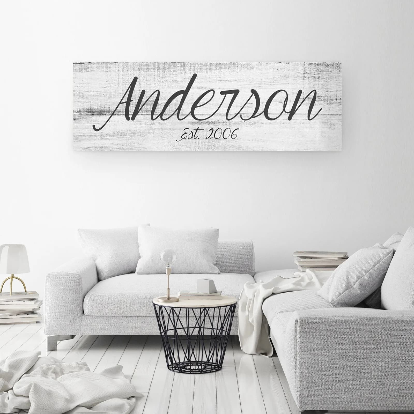 Big Family Name Sign - A Personalized Family Canvas