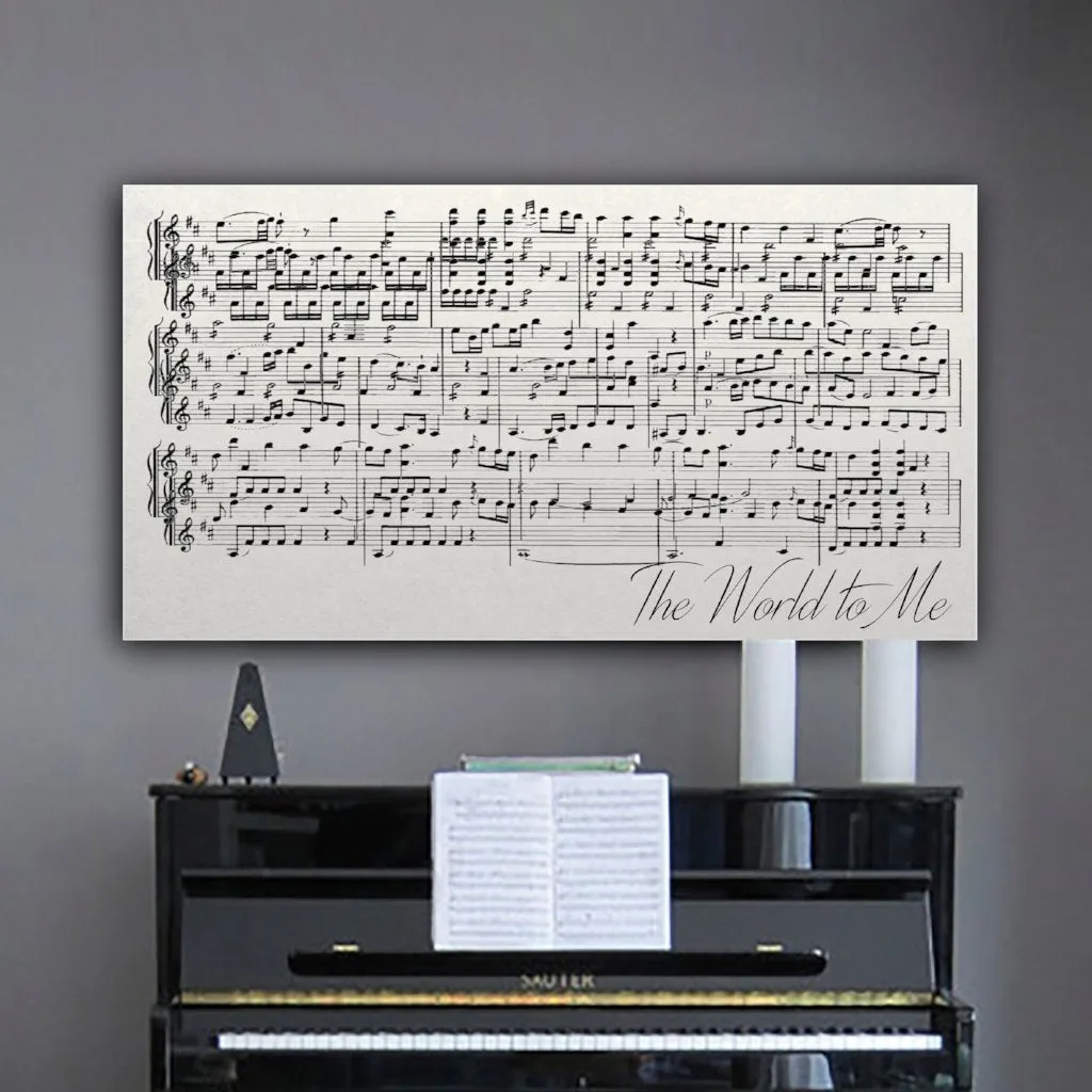 First Dance Lyrics On Canvas - A Custom Made Canvas With Your Wedding Song