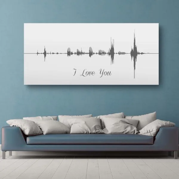 Sound Wave Canvas - A Personalized Design Using Your Voice On Canvas
