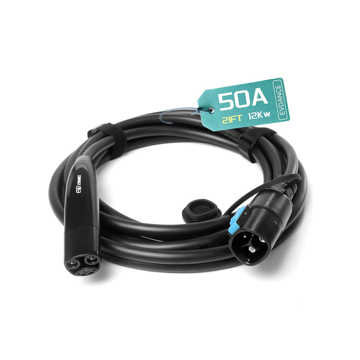 EVDANCE 50A Tesla EV Charging Extension Cable/Cord - 21FT