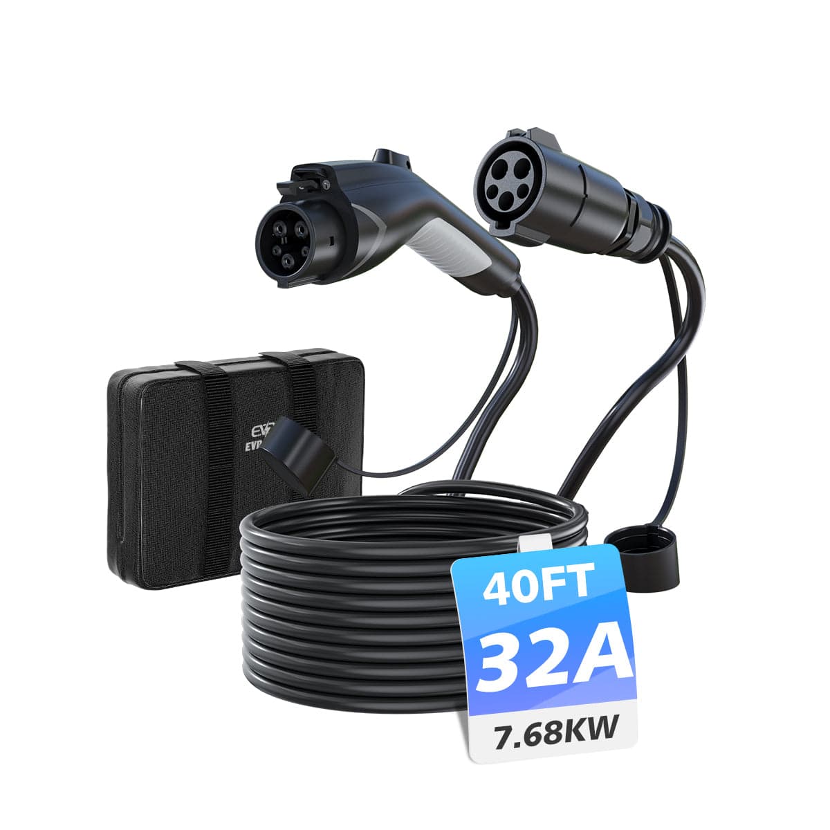 EVDANCE J1772 EV Extension Cord 32A 21/40FT - 40FT
