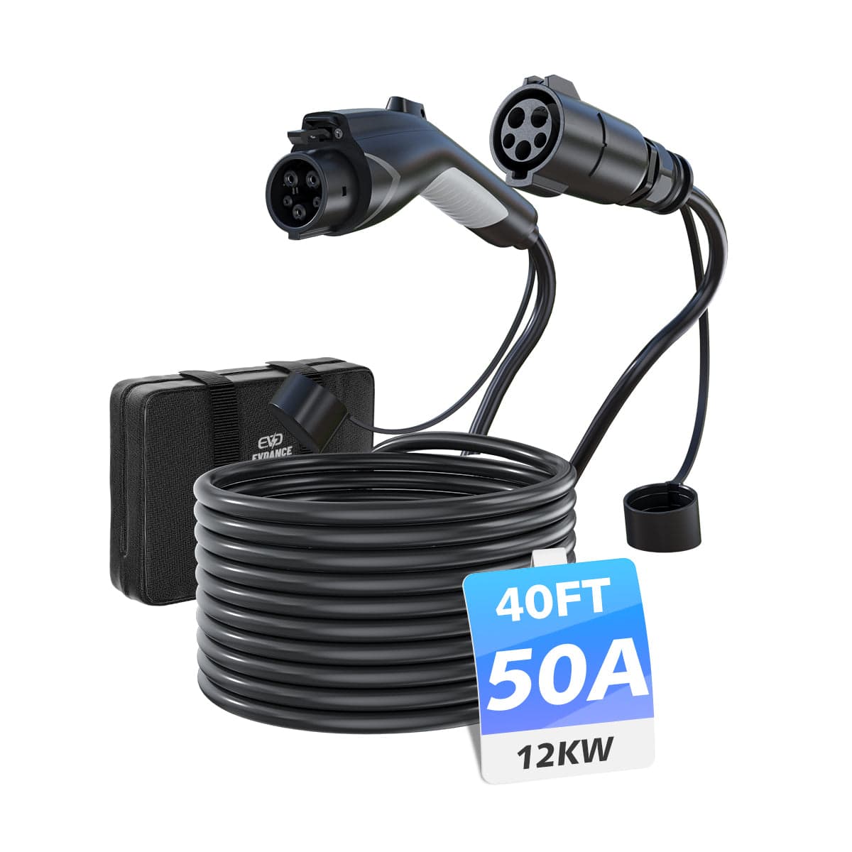 EVDANCE J1772 EV Extension Cord 32A-50A 21/40 FT - 50A / 40FT