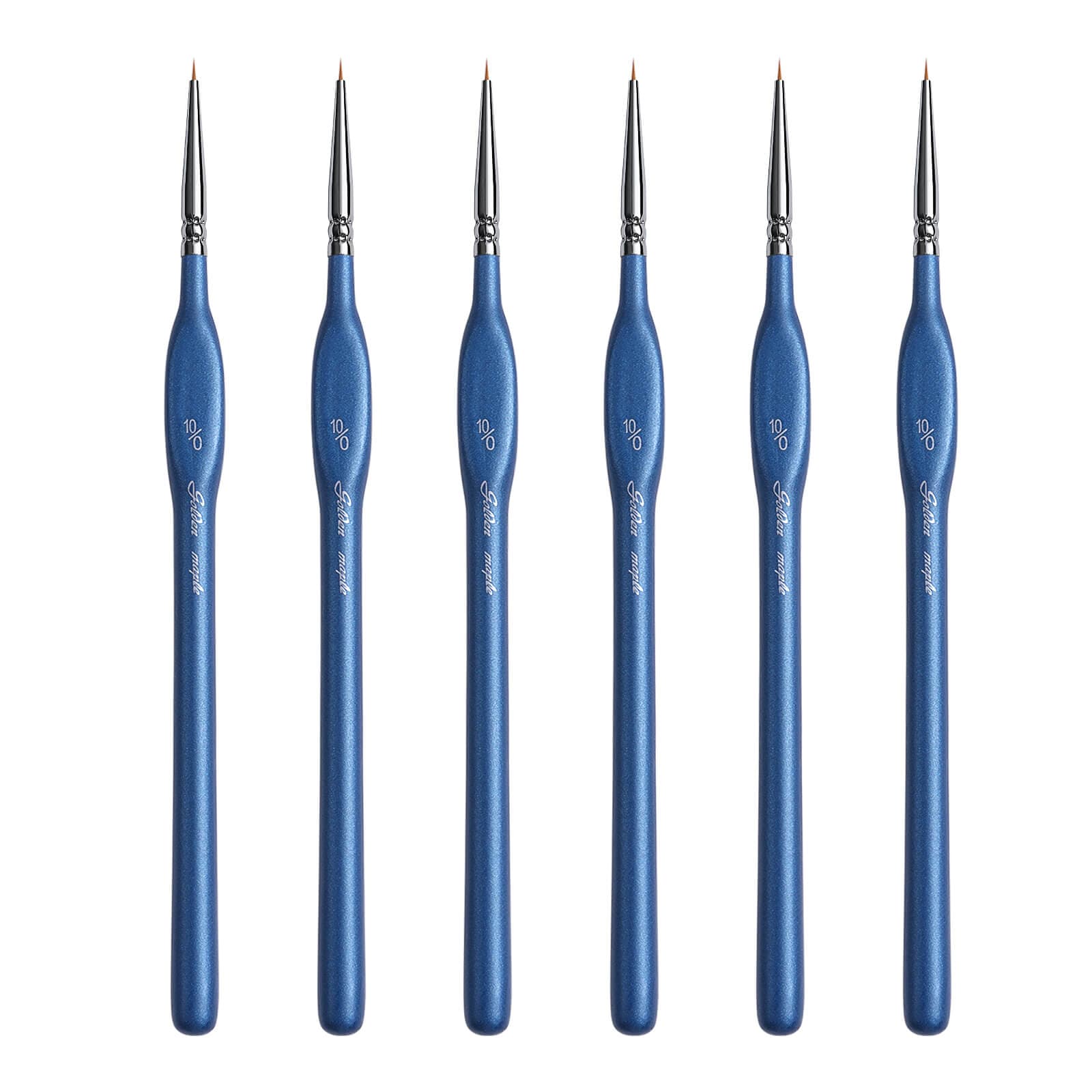 10/0 Extra Fine Tip Nylon Detail Brush - 6pcs/set