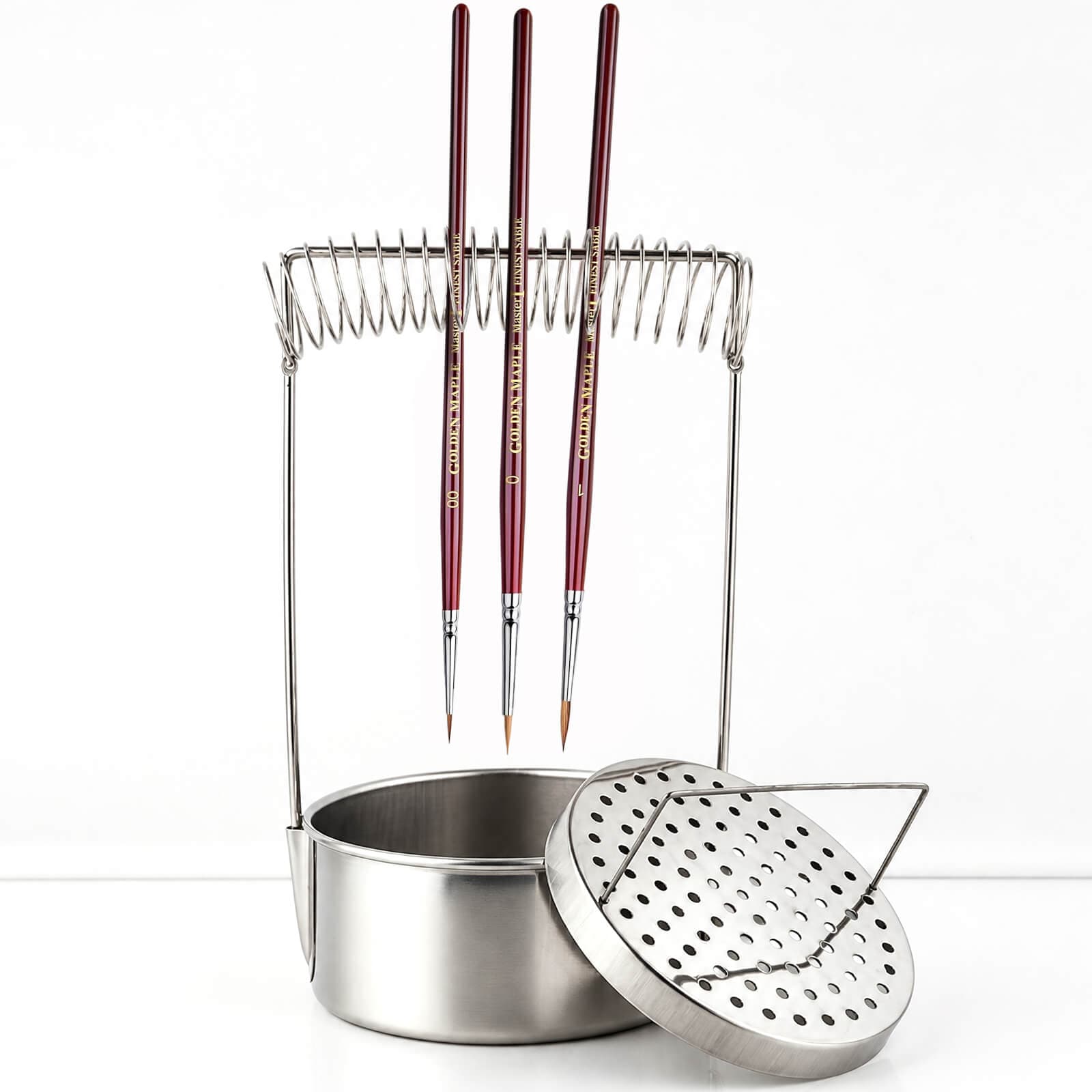 2-in-1 Portable Brush Washer & Drying Stand