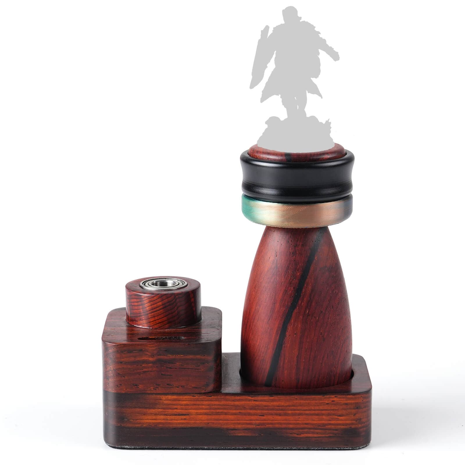 360° Ergonomic Sandalwood Painting Handle with Stable Base - Yellow