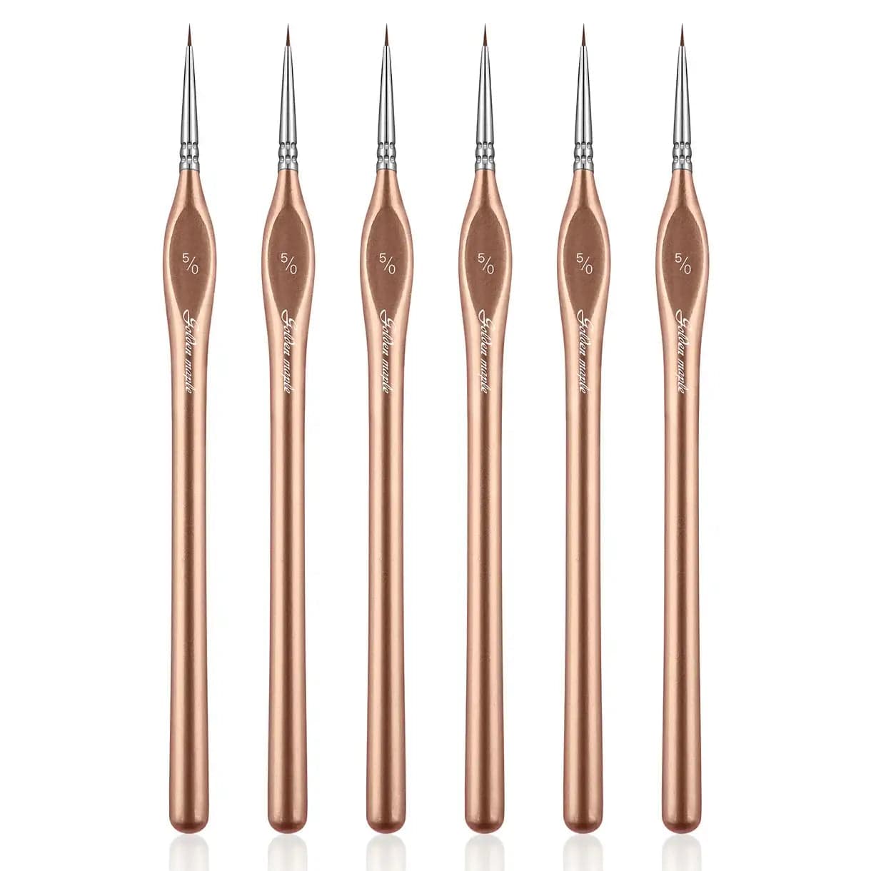 5/0 Extra Fine Tip Nylon Detail Brush - 6pcs/set