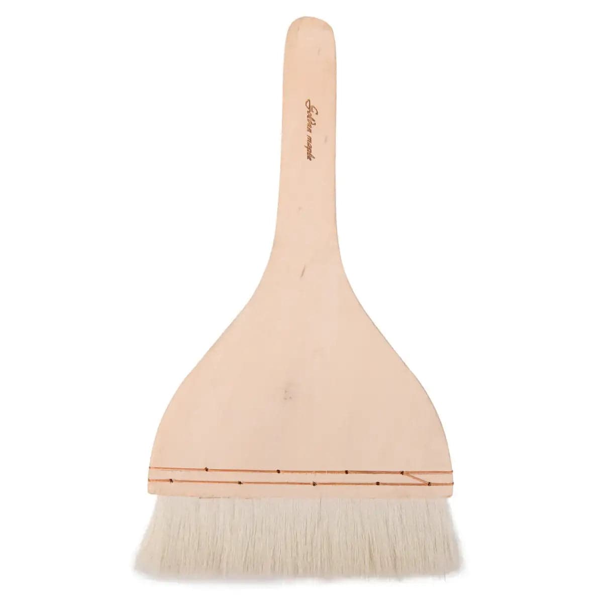6 Inch Flat Hake Brush - Soft Goat Hair with Solid Wooden Handle