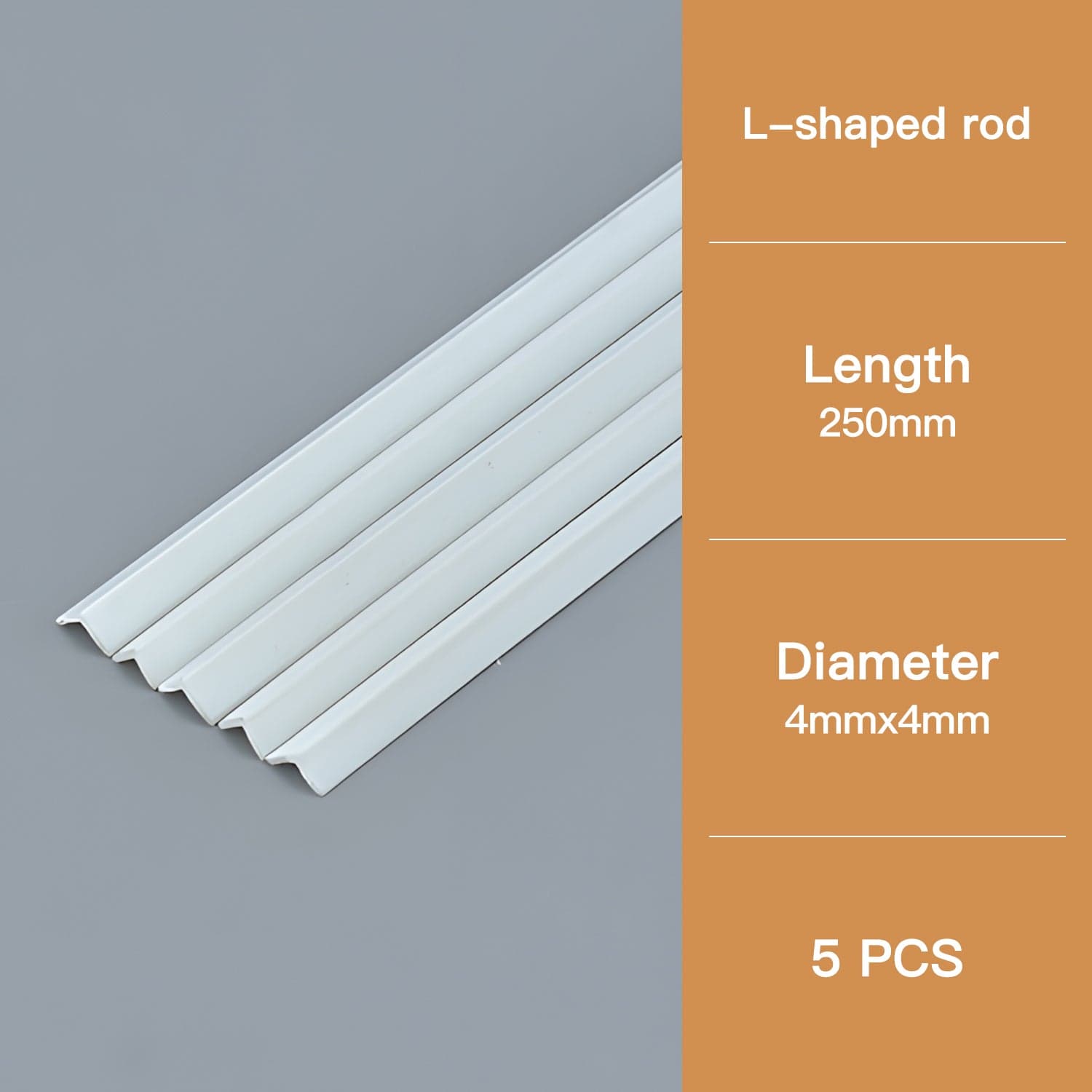 ABS Modeling Rods - ■l Rod 4*4*250mm(5PCS)