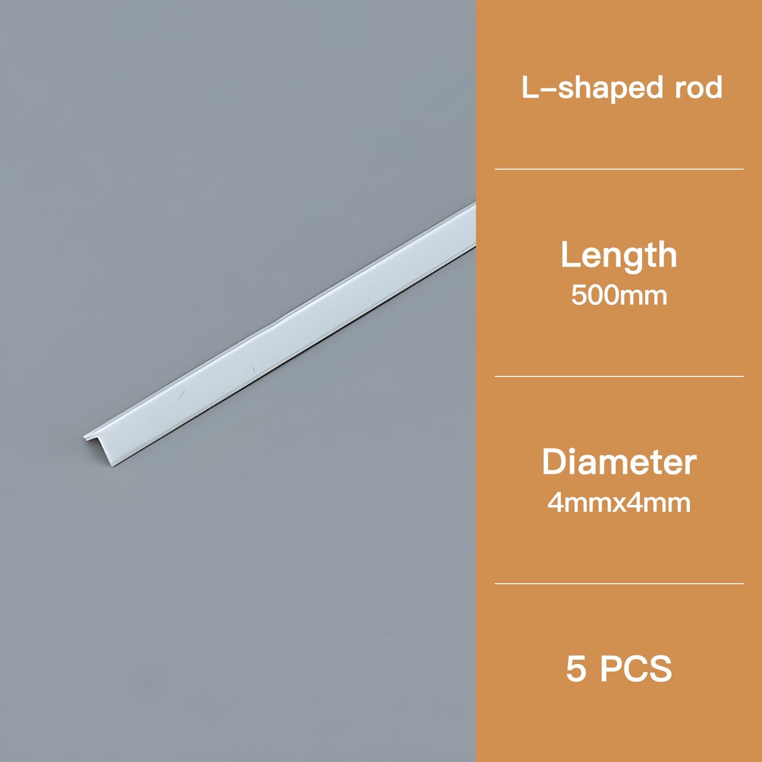 ABS Modeling Rods - ■l Rod 4*4*500mm(5PCS)