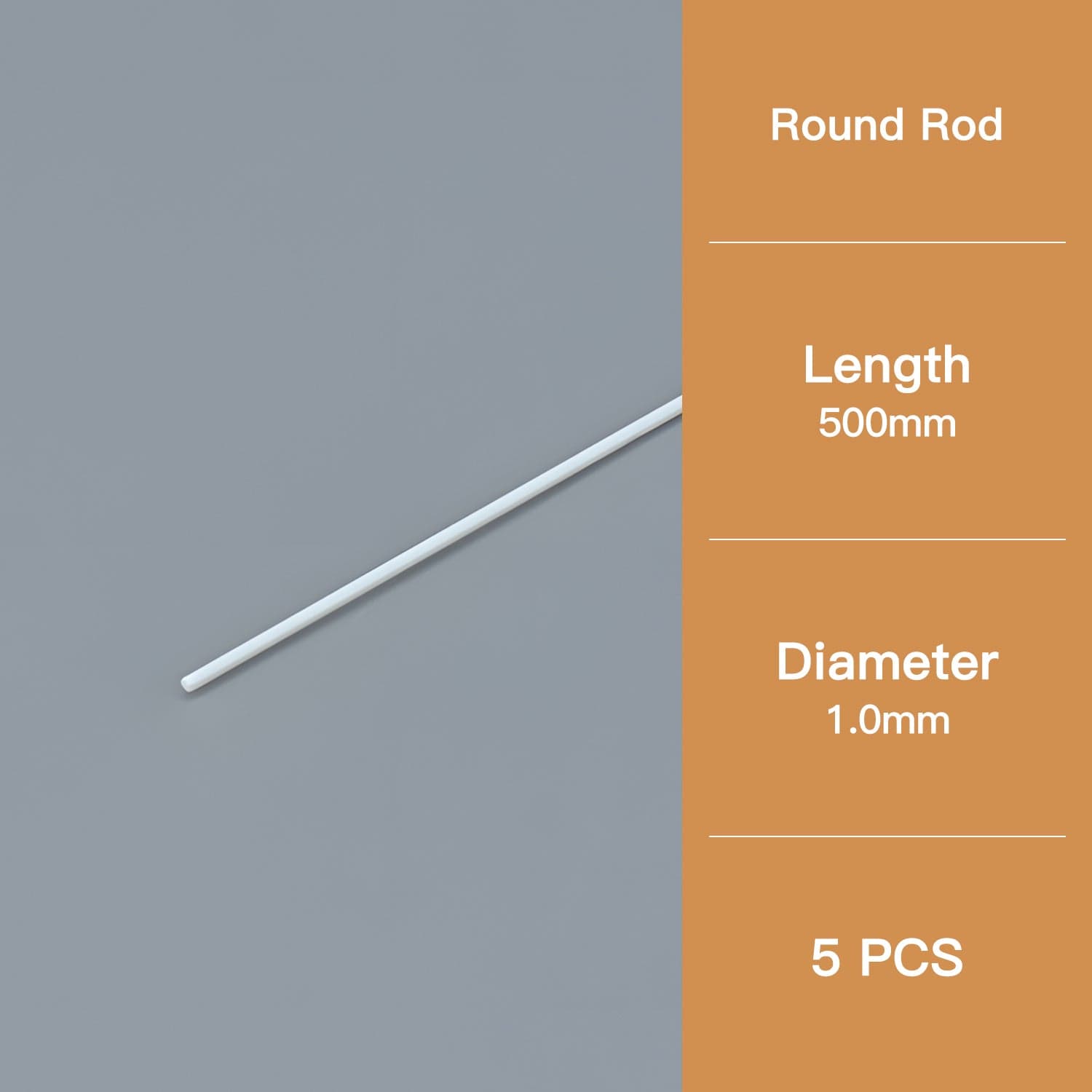 ABS Modeling Rods - ●Rod 1.0*500mm(5PCS)