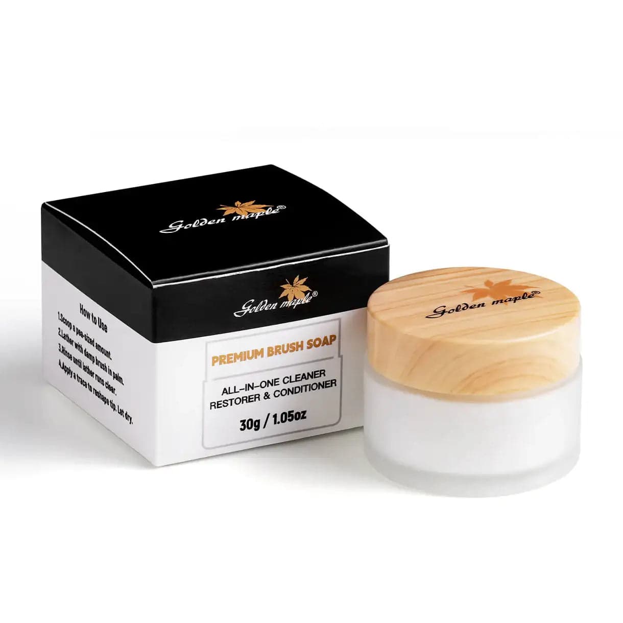 Golden Maple Master I Brush Cleaner & Preserver, Cleaning Soap, 30g
