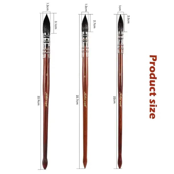 Premium Watercolor Squirrel Mop Brushes - 3PCS/SET （❤️‍🔥SAVE 25%❤️‍🔥）