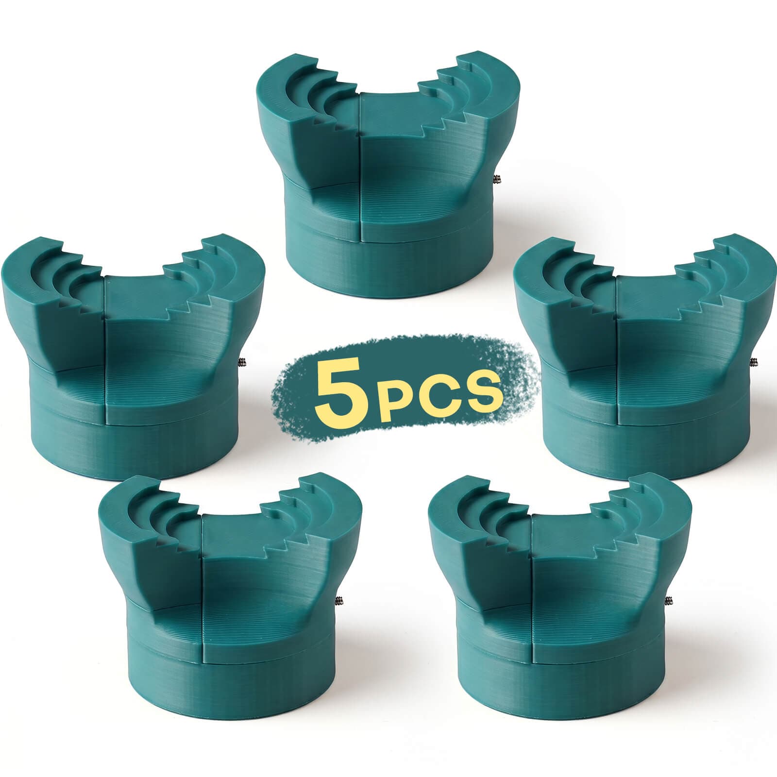 Replacement Clamp-Style Grip Head 5pcs - Green 5PCS