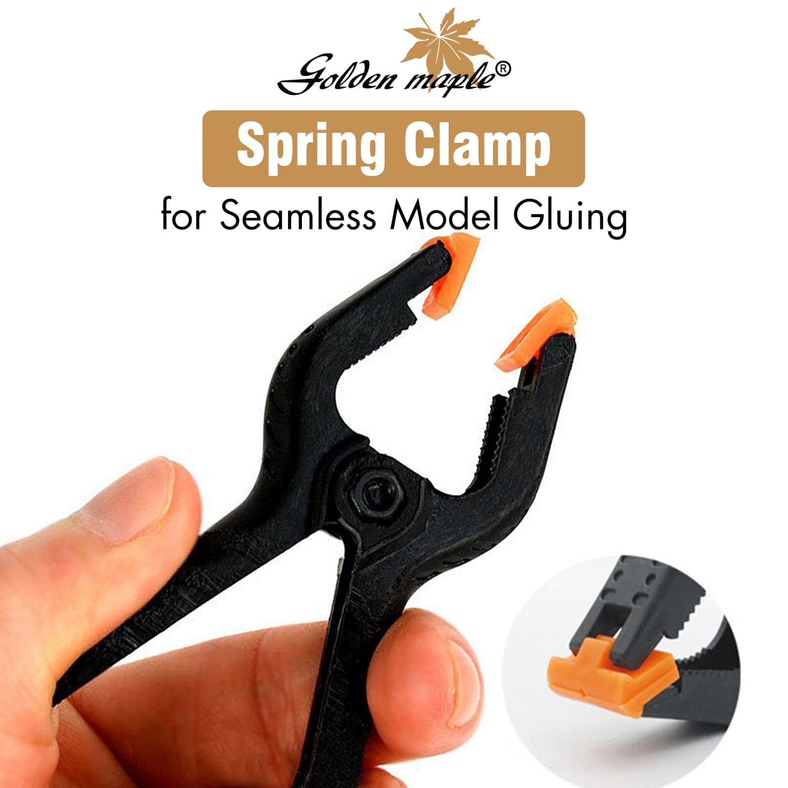 Spring Clamp for Seamless Model Gluing
