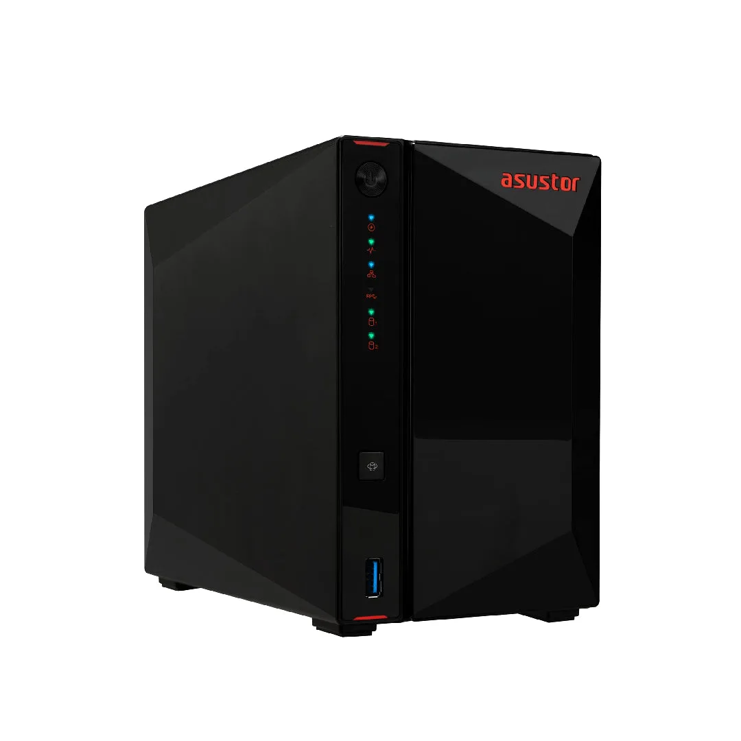 Asustor AS5402T Nimbustor 2 Gen2 2 Bay NAS,Quad-Core 2.0GHz CPU,Dual 2.5GbE Ports,4GB DDR4,4x M.2 SSD Slots (Diskless) - NO SSD — photo 1 of 1