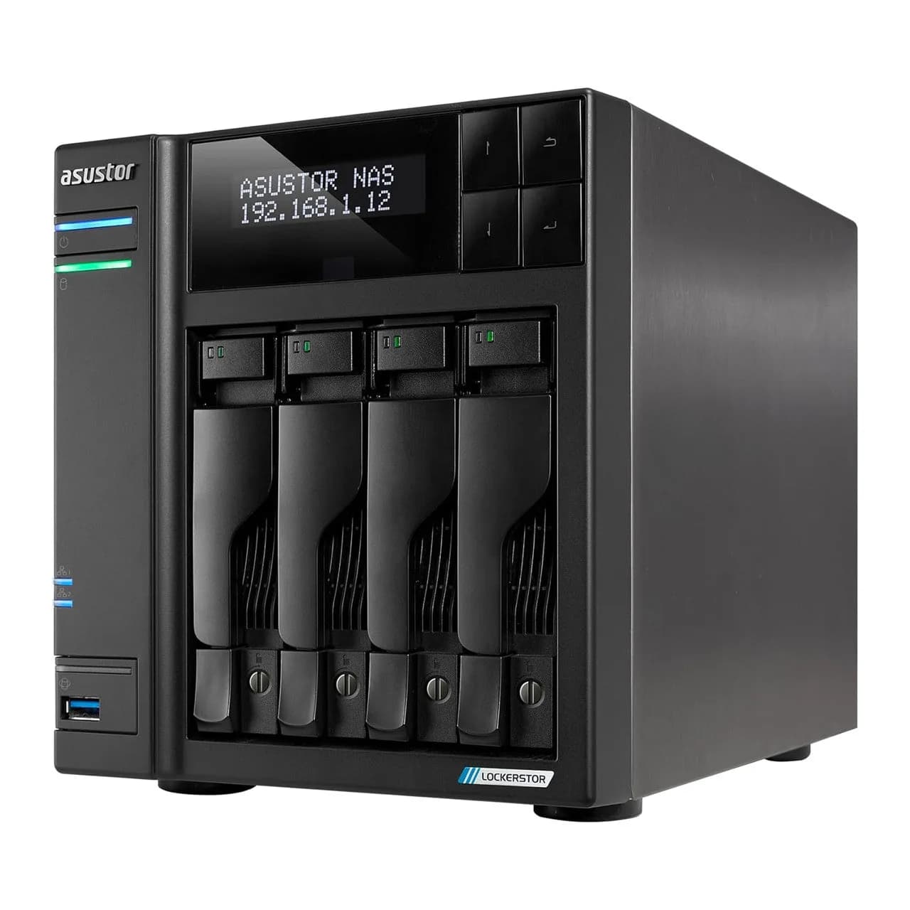 Asustor Lockerstor 4 Gen2+ 4 Bay NAS, Quad-Core 2.0GHz CPU, 2x5GbE, 4GB RAM DDR4, 4x M.2 SSD Slots (Diskless) AS6704T v2 - NO SSD — photo 1 of 1