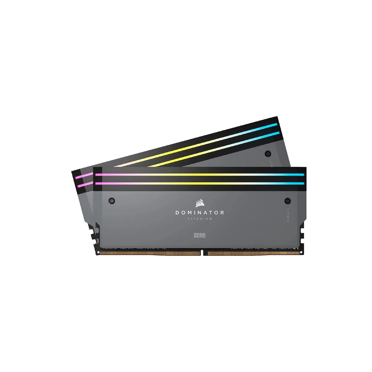 Corsair DOMINATOR TITANIUM RGB DDR5 32GB (2x16GB) 6000MHz CL30 Desktop Memory | AMD EXPO & Intel XMP | iCUE Compatible | Gray | CMP32GX5M2B6000Z30 — photo 1 of 1