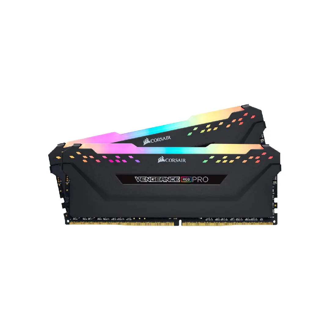Corsair Vengeance RGB PRO 32GB Kit (2x16GB) DDR4 3200 CL16 UDIMM Desktop Memory Black - CMW32GX4M2E3200C16 — photo 1 of 1