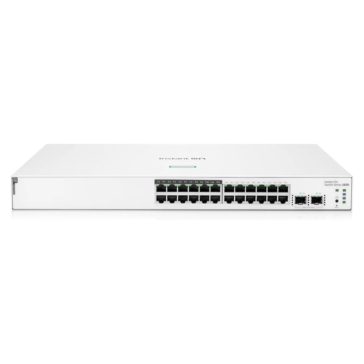 HPE Networking Instant On 1830 24-Port Gb | 12-Port Class 4 PoE Smart Switch (195W) - 24x 1G | 2X SFP | US Cord | JL813A#ABA — photo 1 of 1