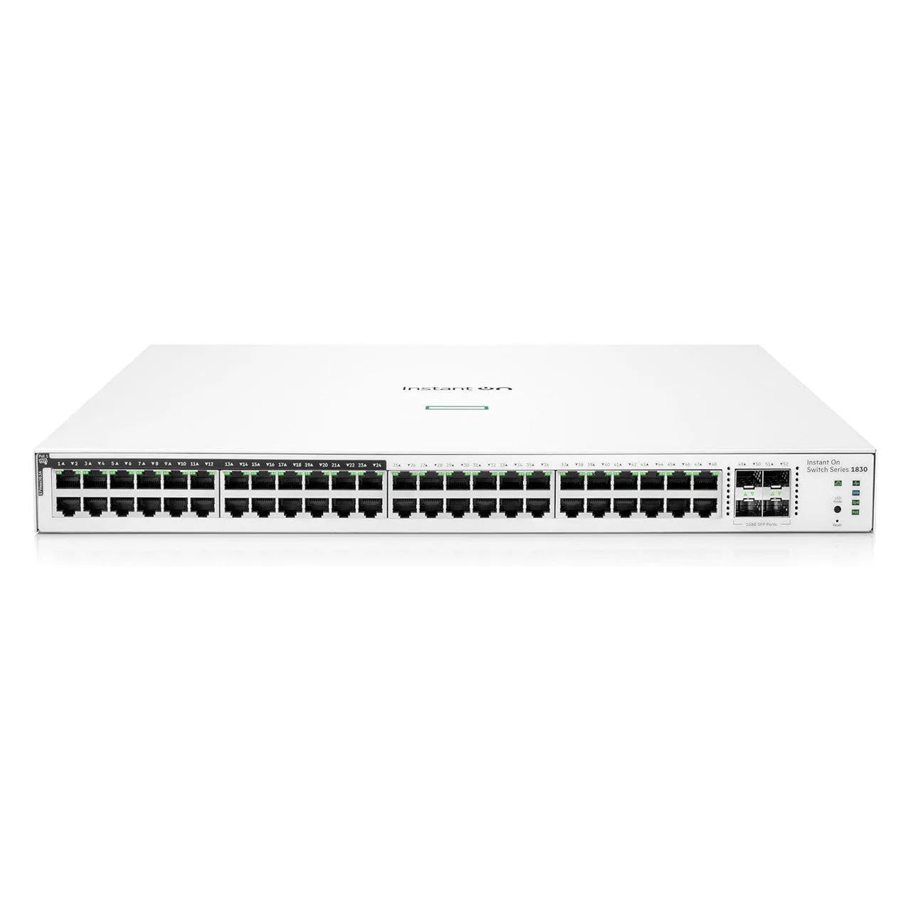 HPE Networking Instant On 1830 48-Port Gb | 24-Port Class 4 PoE Smart Switch (370W) - 48x 1G | 4X SFP | US Cord | JL815A#ABA — photo 1 of 1