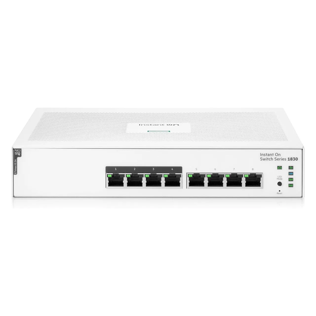HPE Networking Instant On 1830 8-Port Gb | 4-Port Class 4 PoE Smart Switch (65W) - 8X 1G |Fanless | US Cord | JL811A#ABA — photo 1 of 1