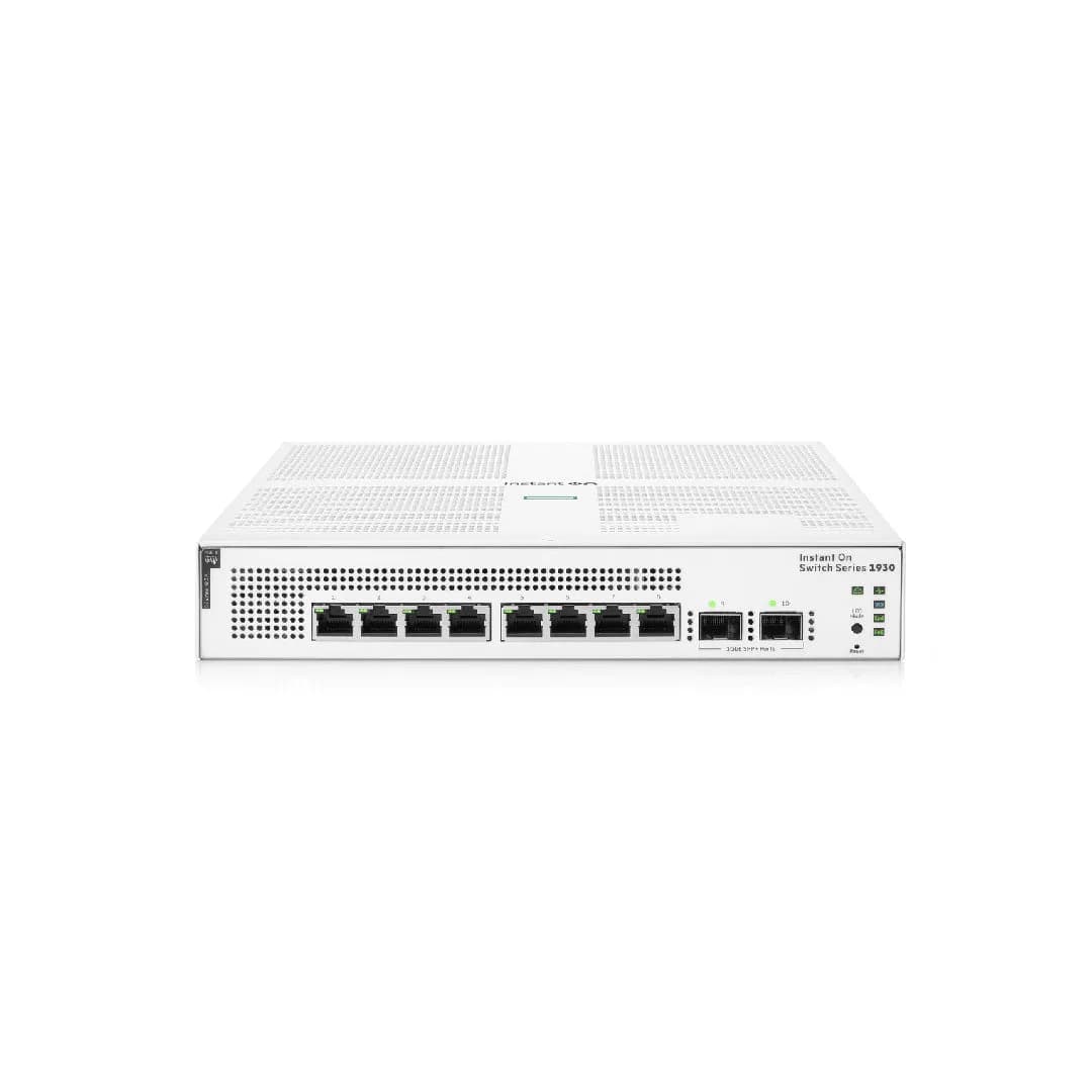 HPE Networking Instant On 1930 8-Port PoE Gb Ethernet 8xGE PoE (124W), 2X 1G SFP, L2+ Smart Switch International Cord | JL681A#AC3 — photo 1 of 1