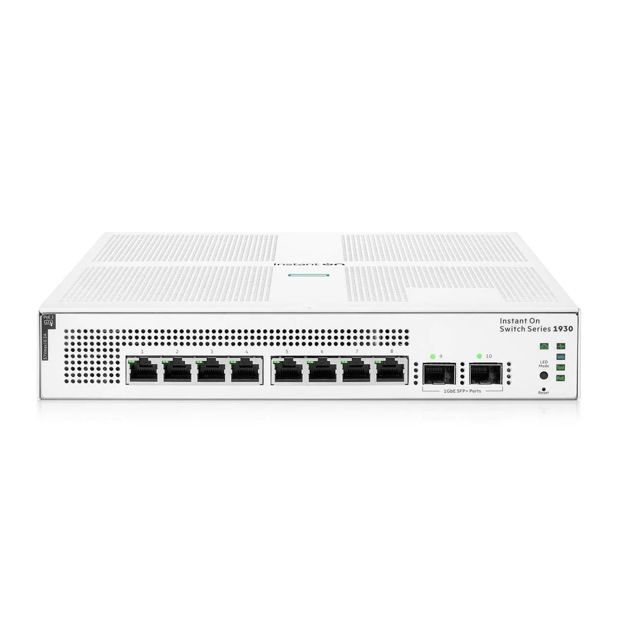 HPE Networking Instant On 1930 8-Port PoE Gb Ethernet 8xGE PoE (124W), 2X 1G SFP, L2+ Smart Switch US Cord | JL681A#ABA — photo 1 of 1