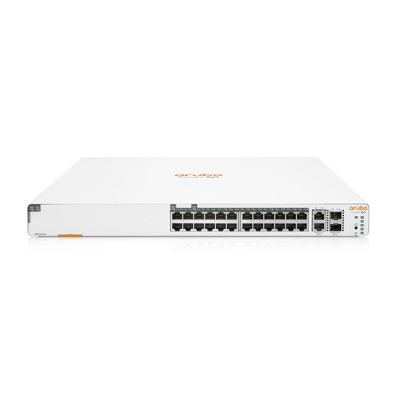 HPE Networking Instant On 1960 24-Port Gb 20P Class 4 PoE|4P Class 6 PoE Smart Switch(370W)-24x1G|2X SFP+|2X10 GBase-T | JL807A#ABA
