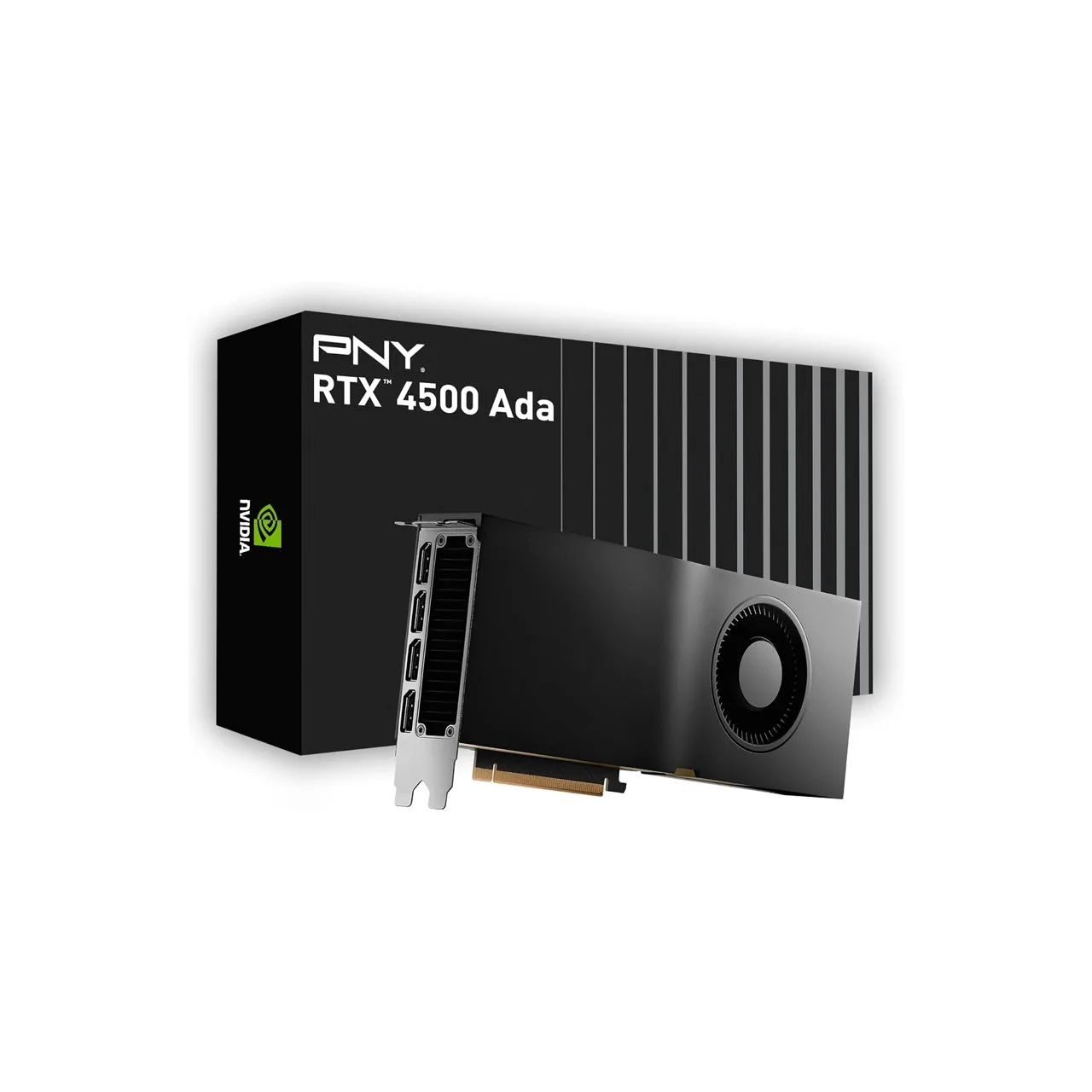 PNY NVIDIA RTX 4500 Ada Generation 24GB GDDR6 ECC Graphics Card | PCIe 4.0 | 4x DisplayPort | VCNRTX4500ADA-PB
