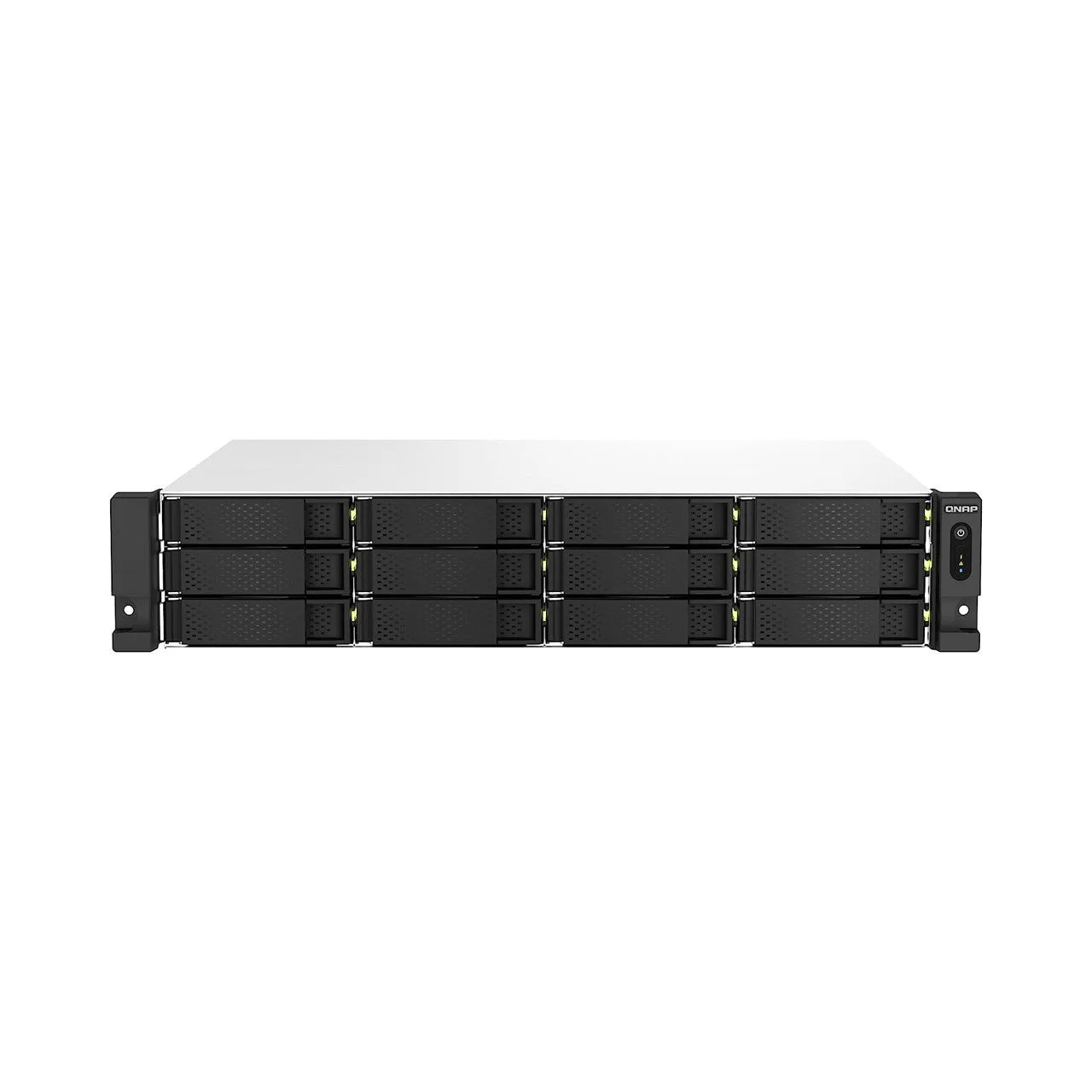 QNAP 2U 12-bay NAS/iSCSI IP-SAN, Intel Celeron 4C/4T, 8GB RAM On-Board, 2.5GbE LAN, Redundant PSU TS-1264U-RP-8G-US — photo 1 of 1