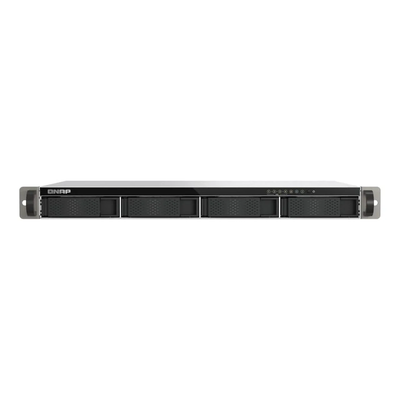 QNAP 4-Bay short-depth 12" ARM Corten-A55 4C 2.0GHz NAS, Male-G52 GPU, 4GB DDR4 RAM, 2.5GbE & USB 3.2 Gen TS-433EU-US — photo 1 of 1