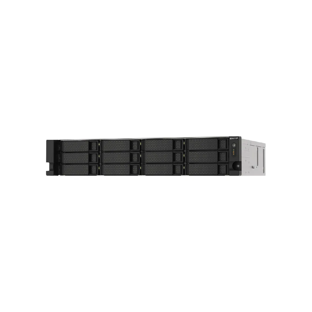 QNAP TS-1273AU-RP 12-Bay NAS/iSCSI IP-SAN,AMD Ryzen V1500B Quad-core 2.2GHz,16GB RAM,Redundant PSU TS-1273AU-RP-8G-US — photo 1 of 1