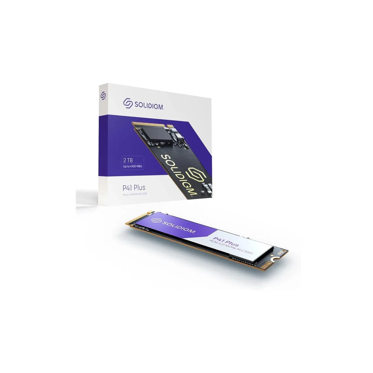 Solidigm P41 Plus | 2TB PCIe Gen4 NVMe M.2 2280 Internal SSD | Up to 3500MB/s | SSDPFKNU020TZX1 — photo 1 of 1