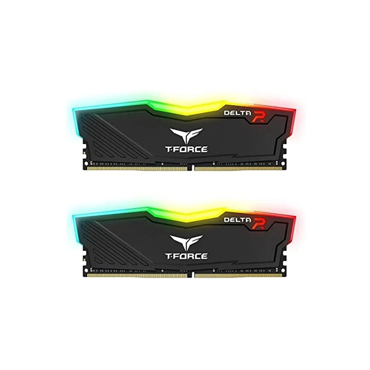 TEAMGROUP T-Force Delta RGB 16GB (2x8GB) DDR4 Desktop RAM | 3200MT/s CL16 | RGB Gaming Memory | Black | TF3D416G3200HC16FDC01 — photo 1 of 1